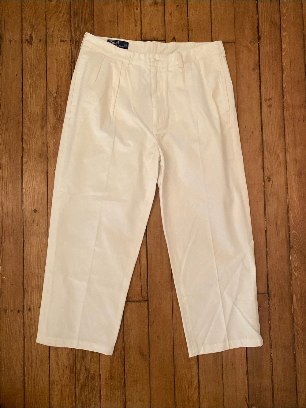 Vintage polo Ralph Lauren White Pleated Dress Pants 36/25.5